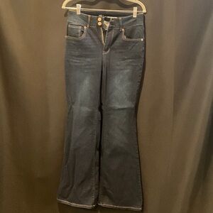 No Boundaries Dark Blue Flare Jeans